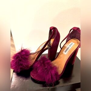 Burgundy Steve Madden Heels size 8
